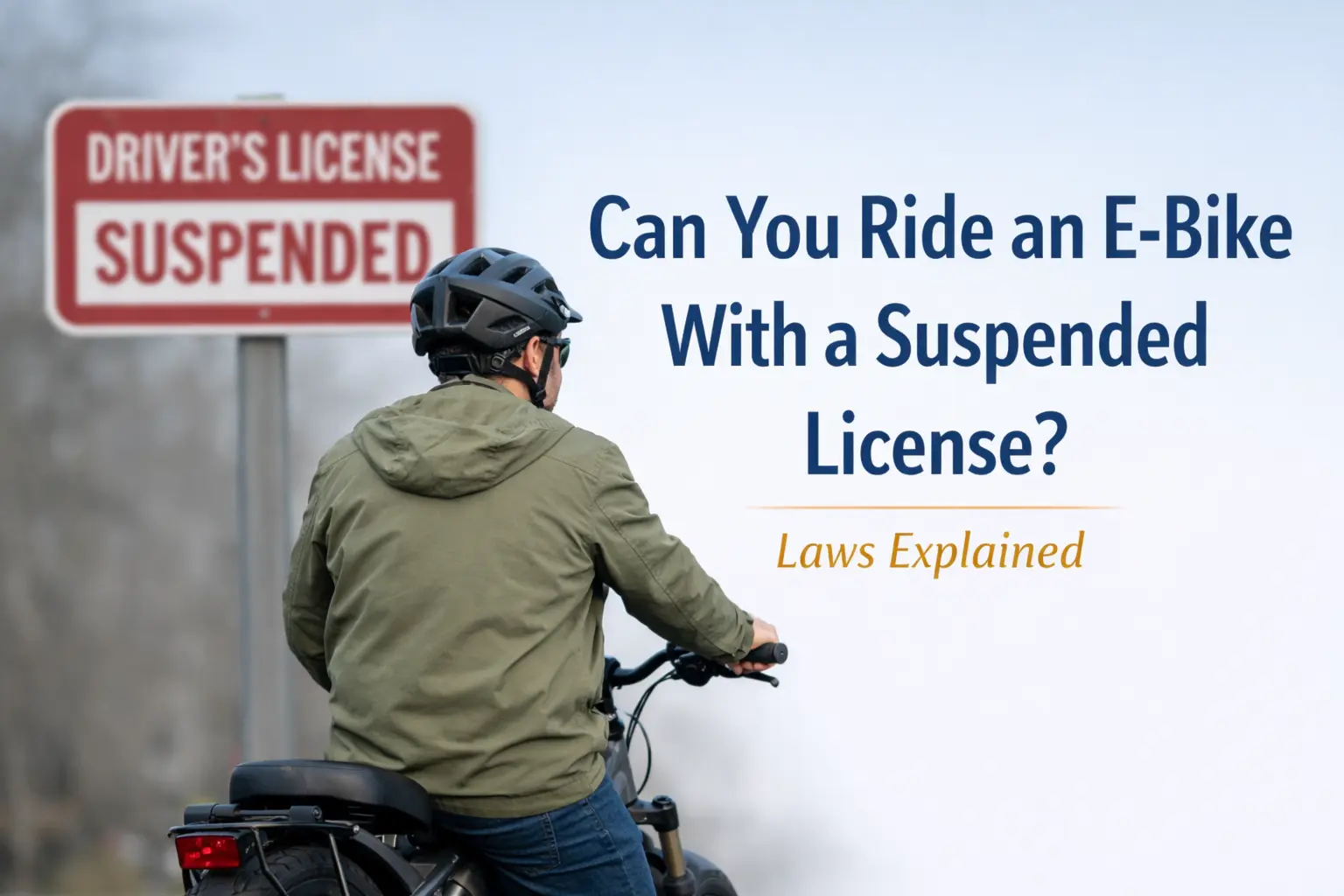 can you ride an ebike with a suspended license