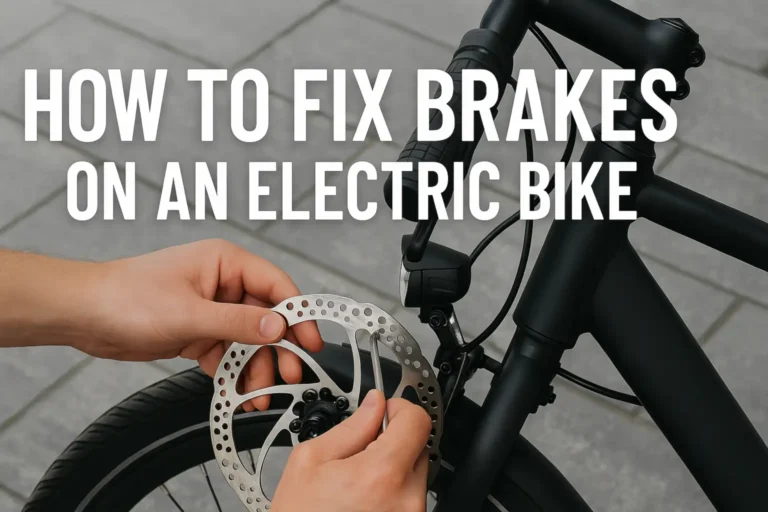 how to fix brakes on an electric bike