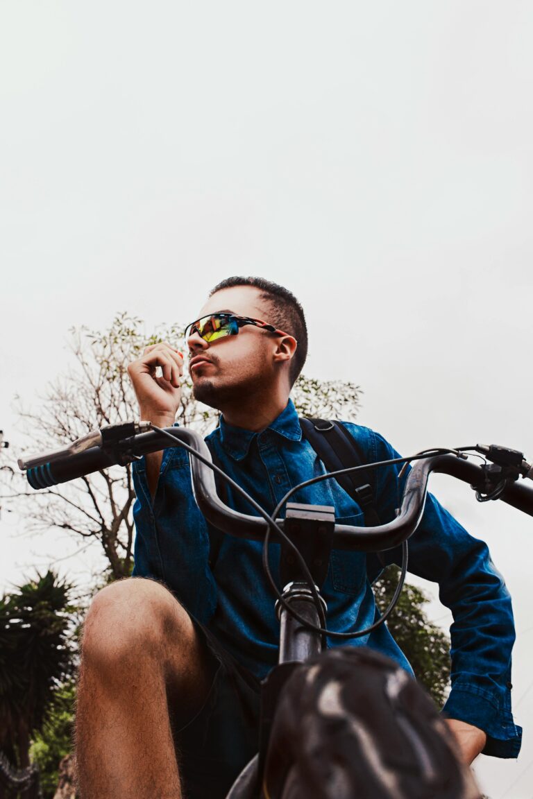 young person riding ebike