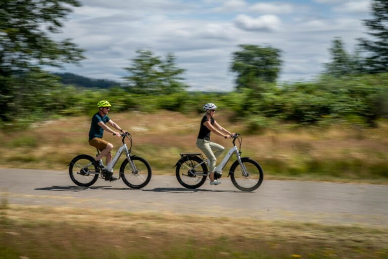 riding electric bike