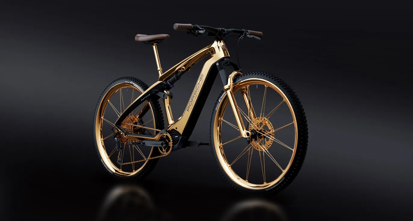 gold plated caviar porsche ebike