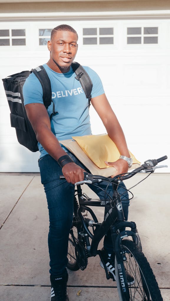 Deliveryman on a Bike