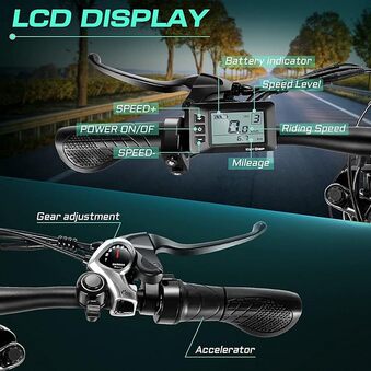 Vivi F26FUL fat tire ebike lcd display