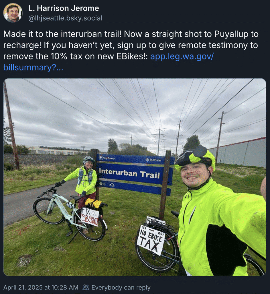 group ride from seattle to olympia