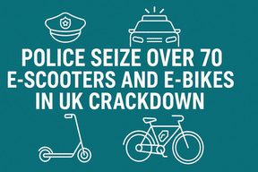 police seize over 70 escooters and ebikes in uk