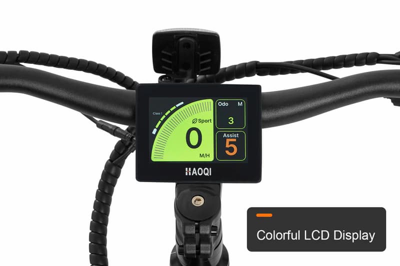 haoqi mustange premium electric mountain bike color display