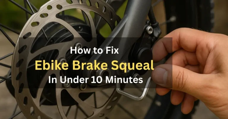 fix ebike brake squeal in under 10 minutes