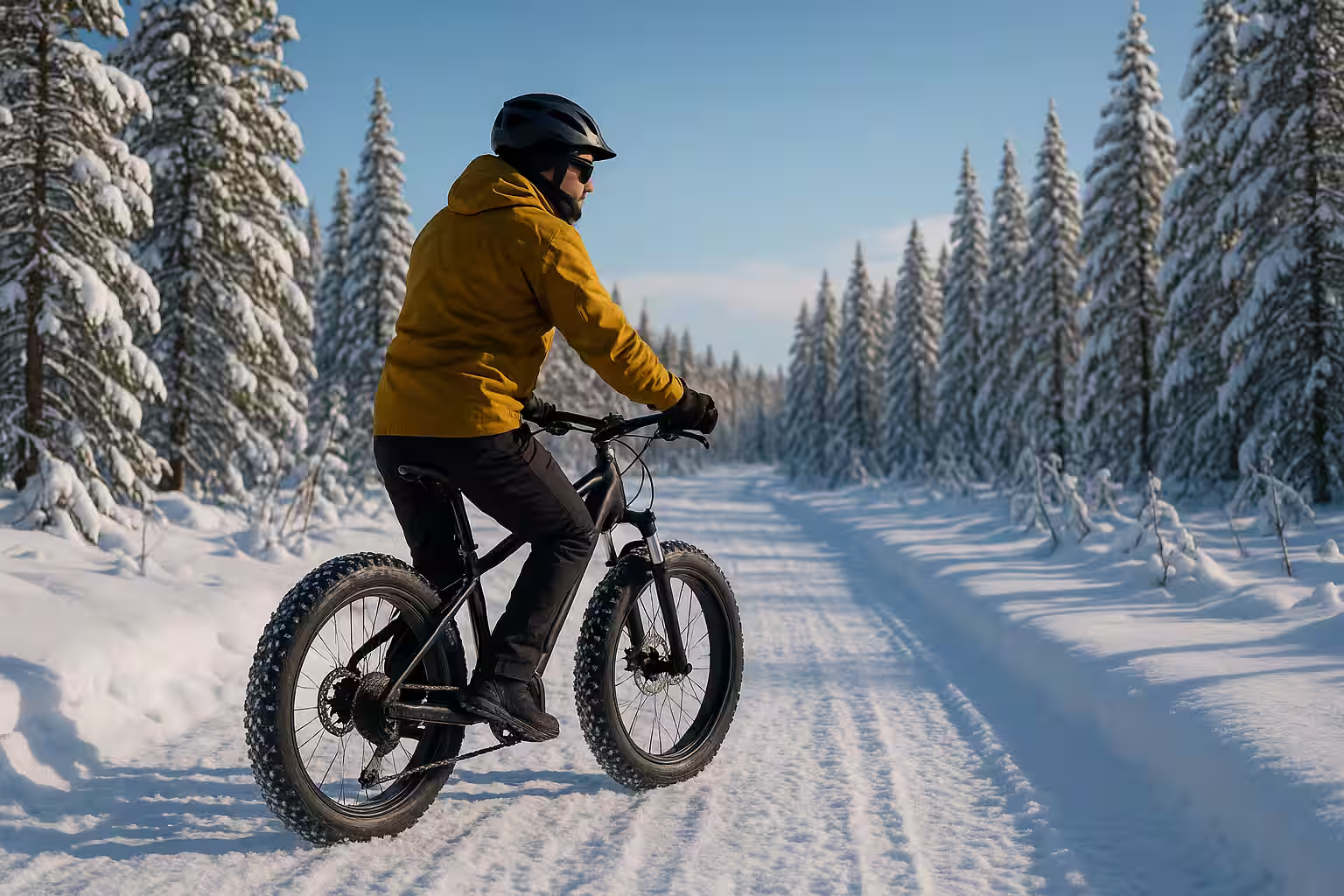 how to ride an ebike in snow