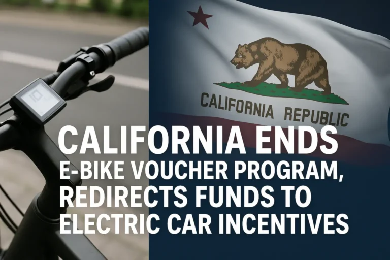 california ends ebike voucher program