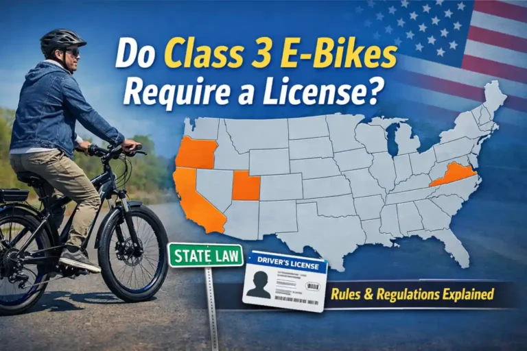 do class 3 ebikes require a license