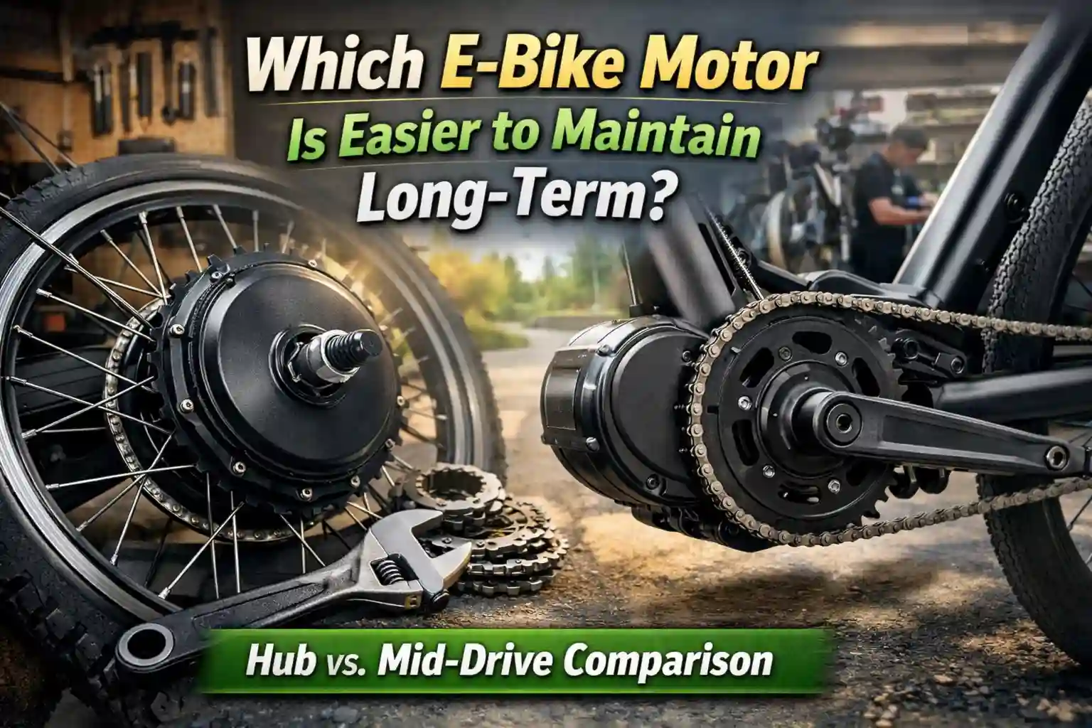 Which E-Bike Motor Is Easier to Maintain Long-Term? Hub vs Mid-Drive Guide
