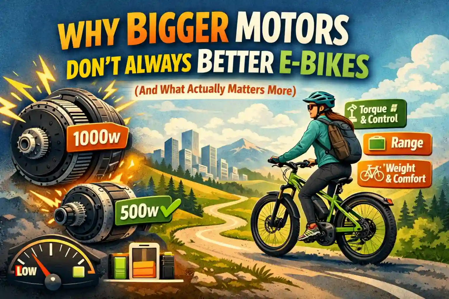 why bigger motors dont always mean better ebikes