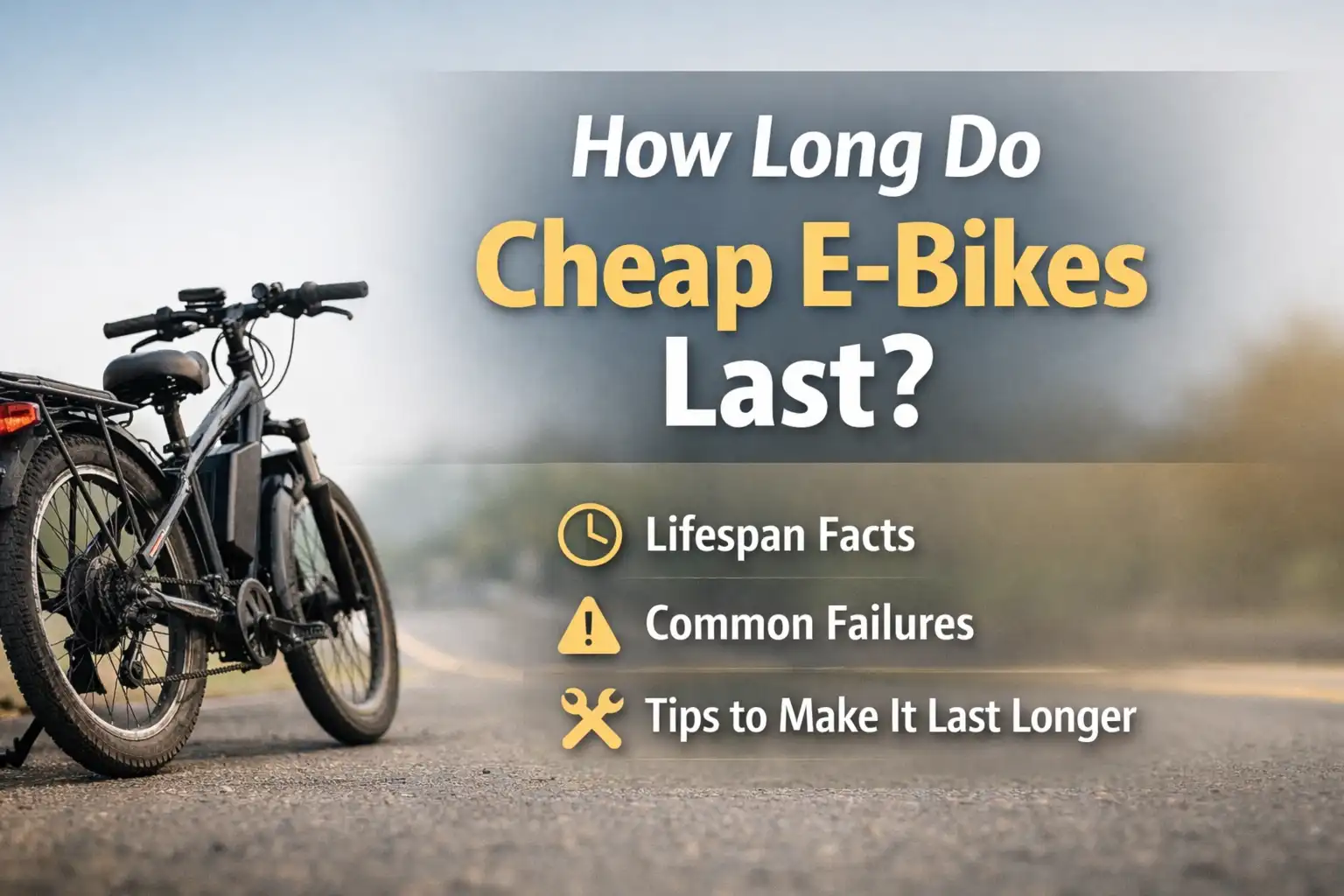 how long do cheap ebikes last