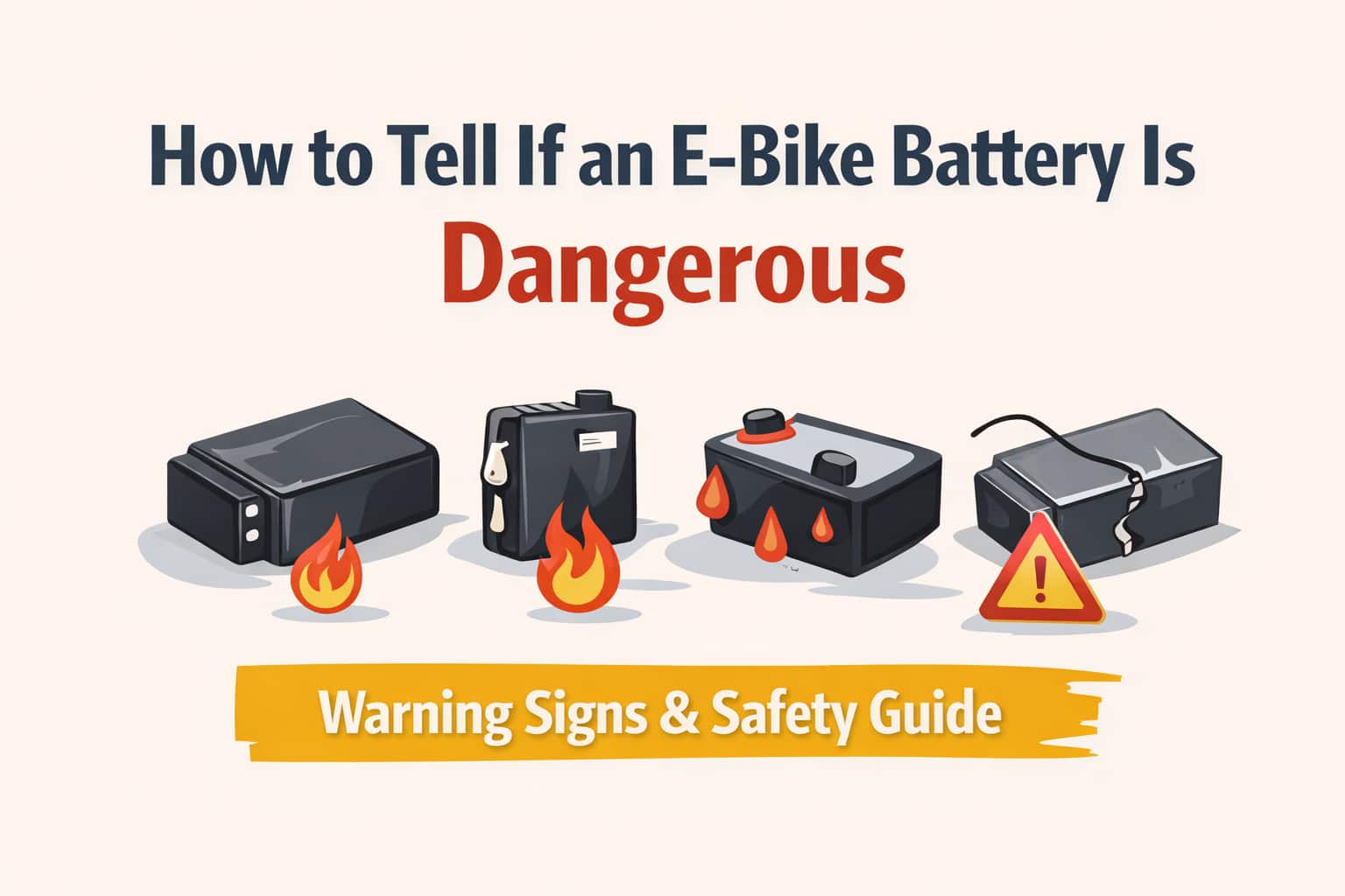 how to tell if ebike battery is dangerous