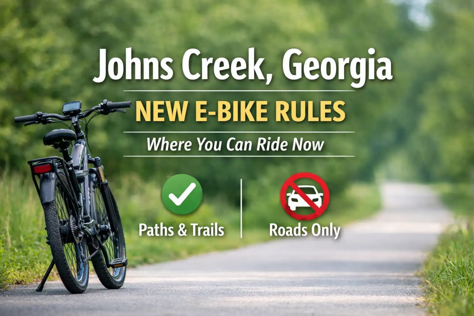 johns creek georgia new ebike rules