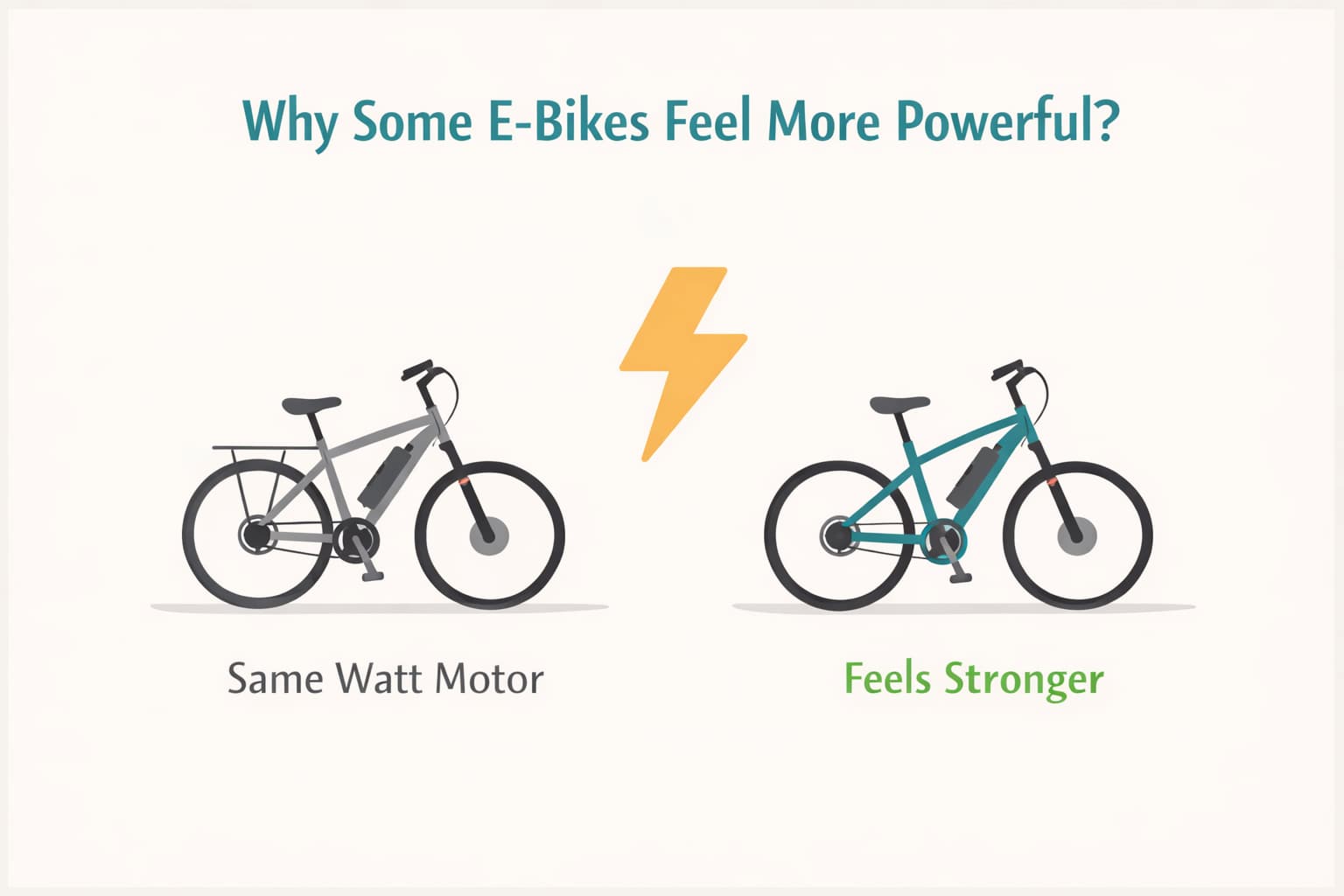 why some ebikes feel more powerful