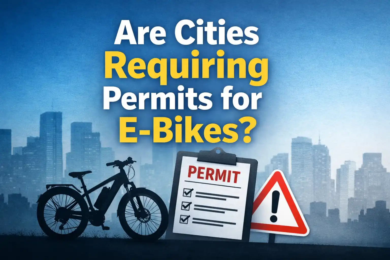 are cities requiring permits for ebikes