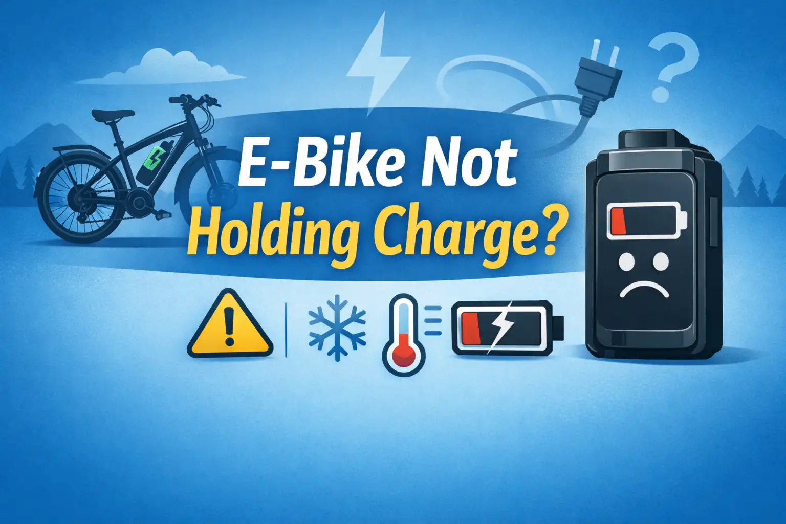 ebike not holding charge