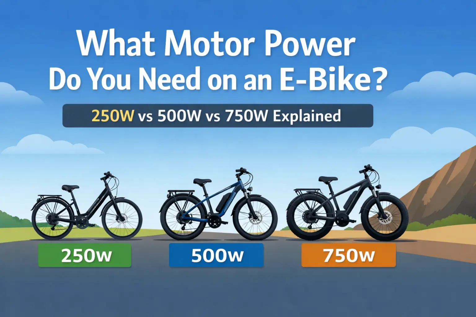 what motor power does ebike need