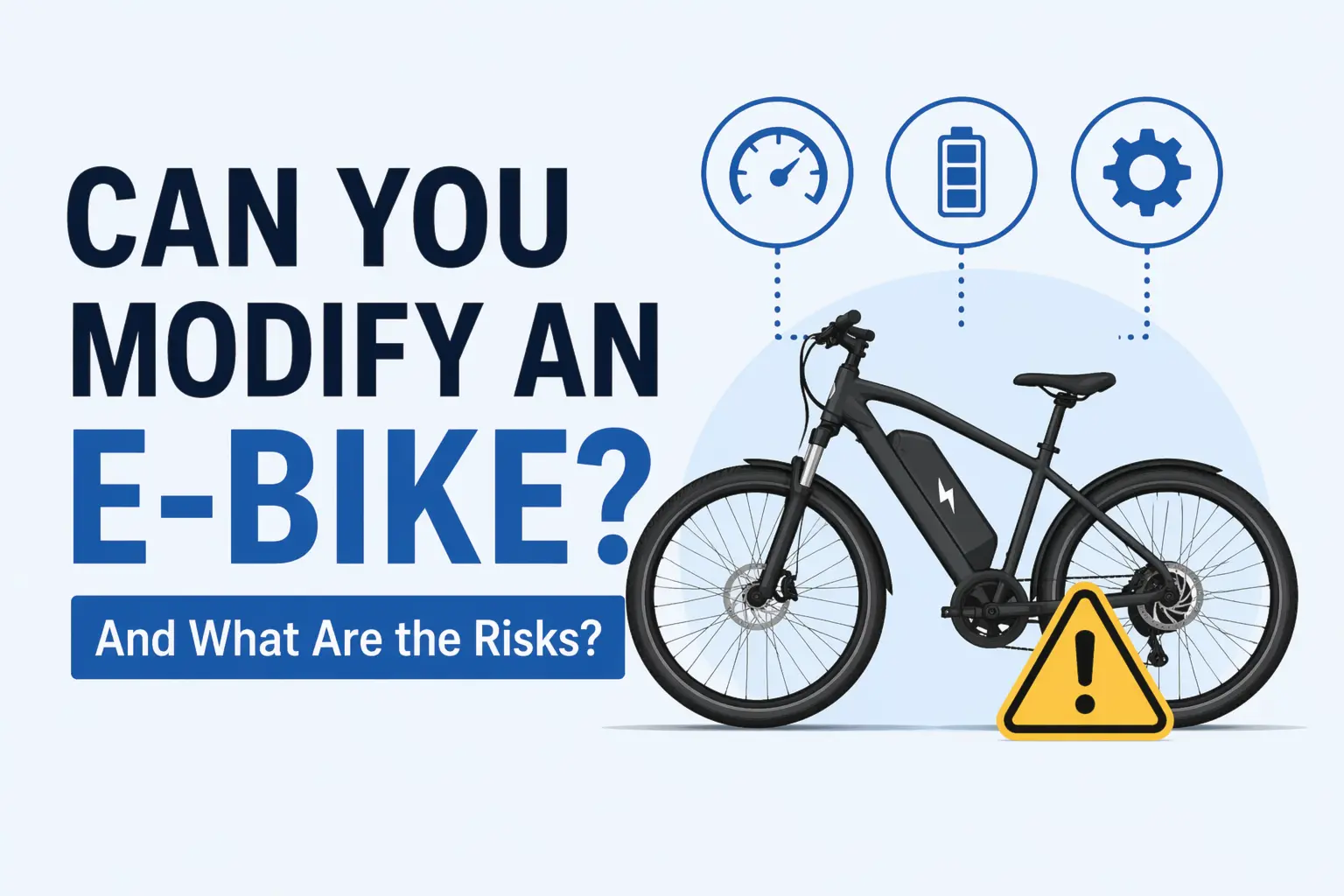 can you modify an ebike