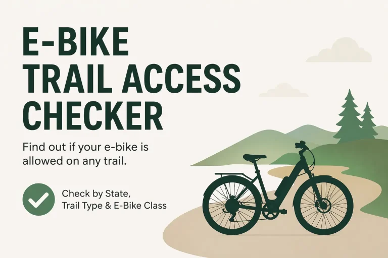 ebike trail access checker