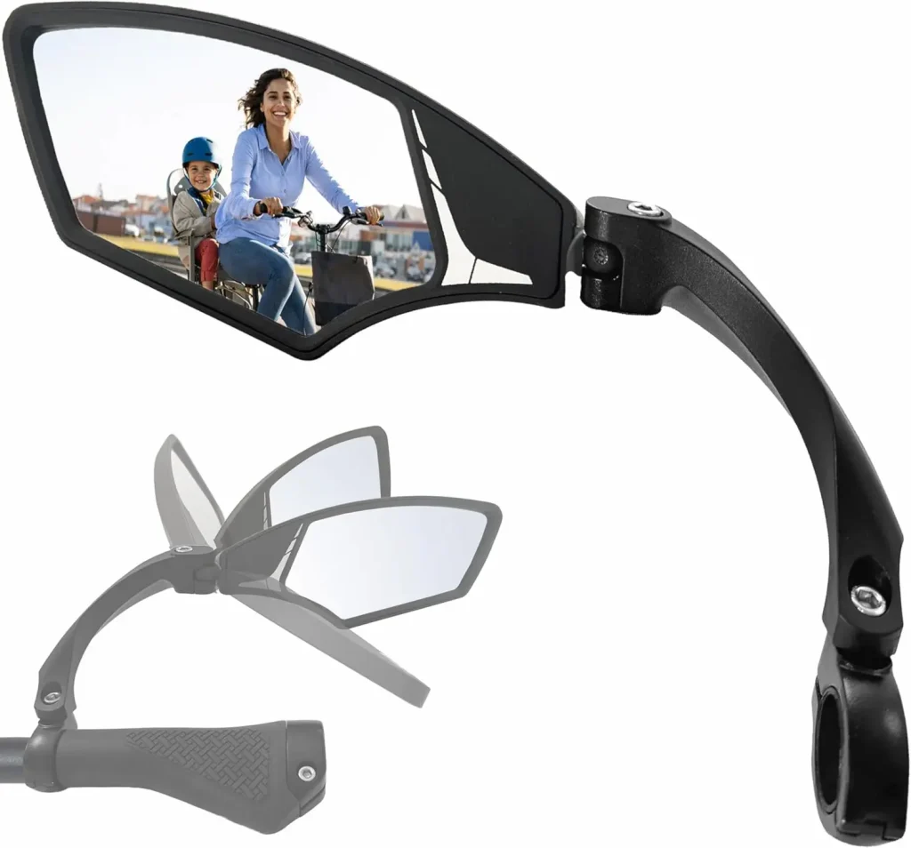 hafny handlebar bike mirror hd glass