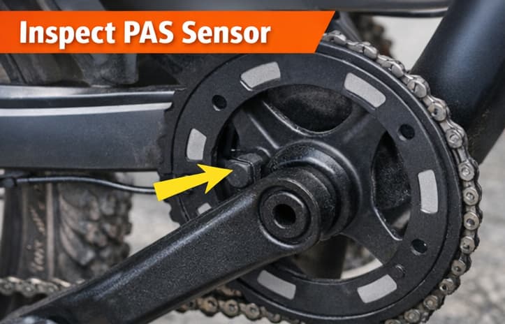 inspect pas sensor on ebike
