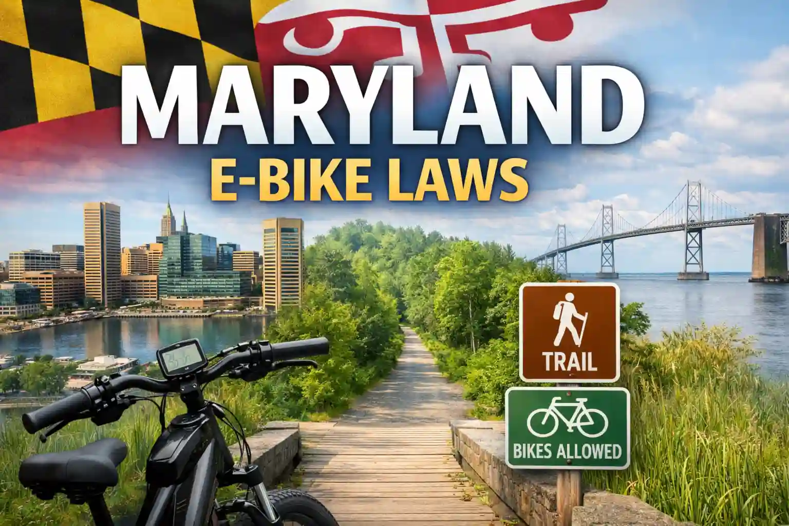 Maryland E-Bike Laws (2026 Guide): What’s Legal, Where You Can Ride, and Local Rules Explained