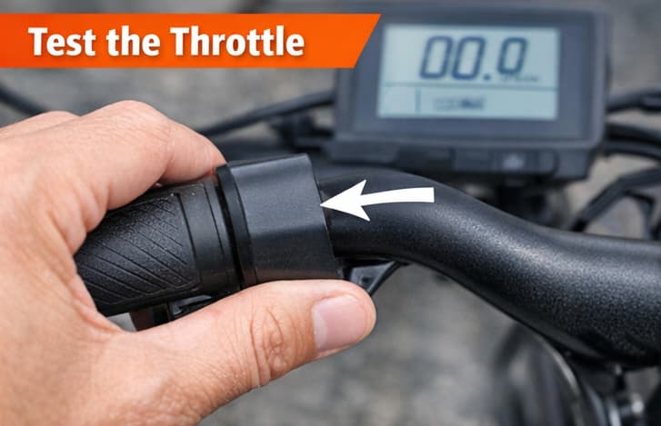 test the ebiike throttle