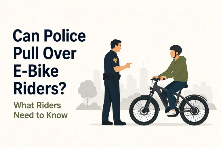 can police pull over ebike riders