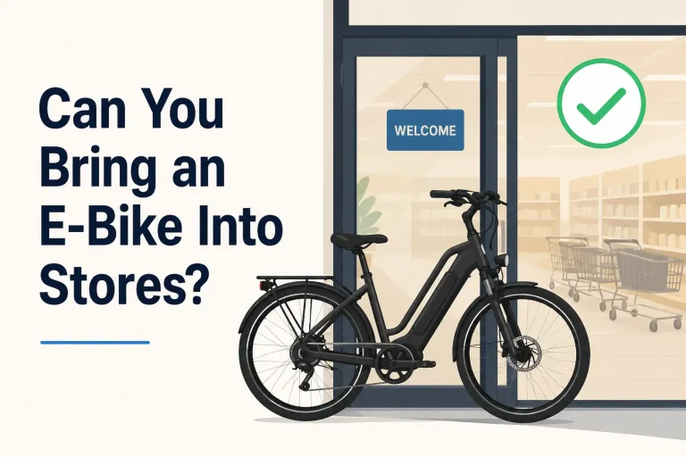 can you bring an ebike into stores