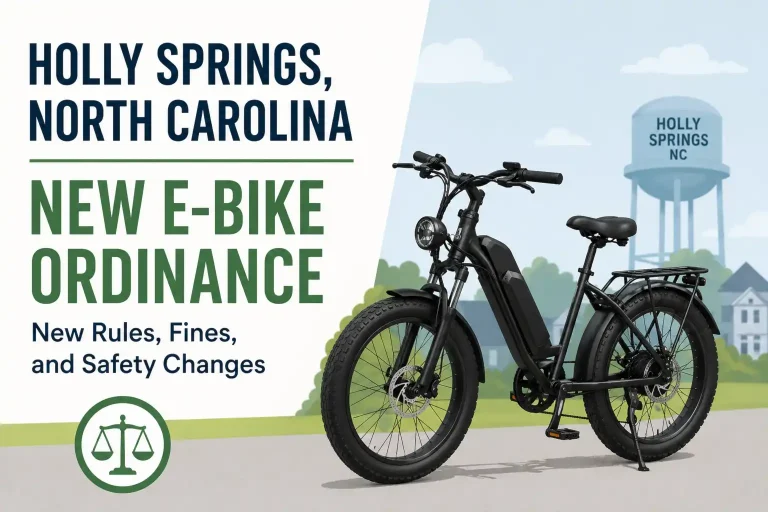 holly oaks north carolina ebike laws
