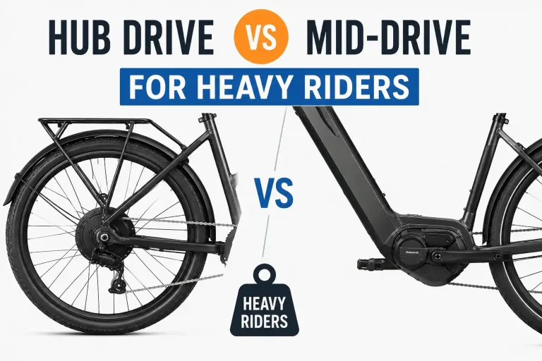 hub drive vs mid drive for heavy riders