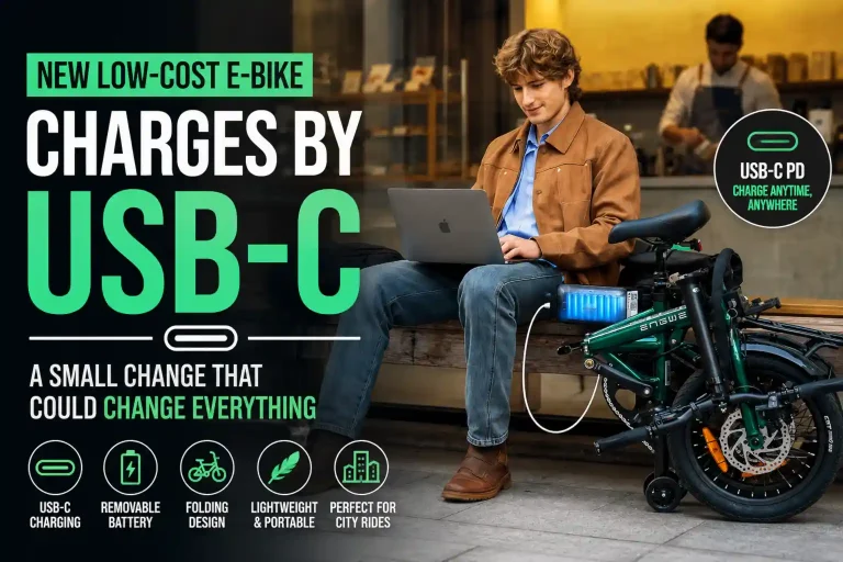 new ebike charges by usb-c