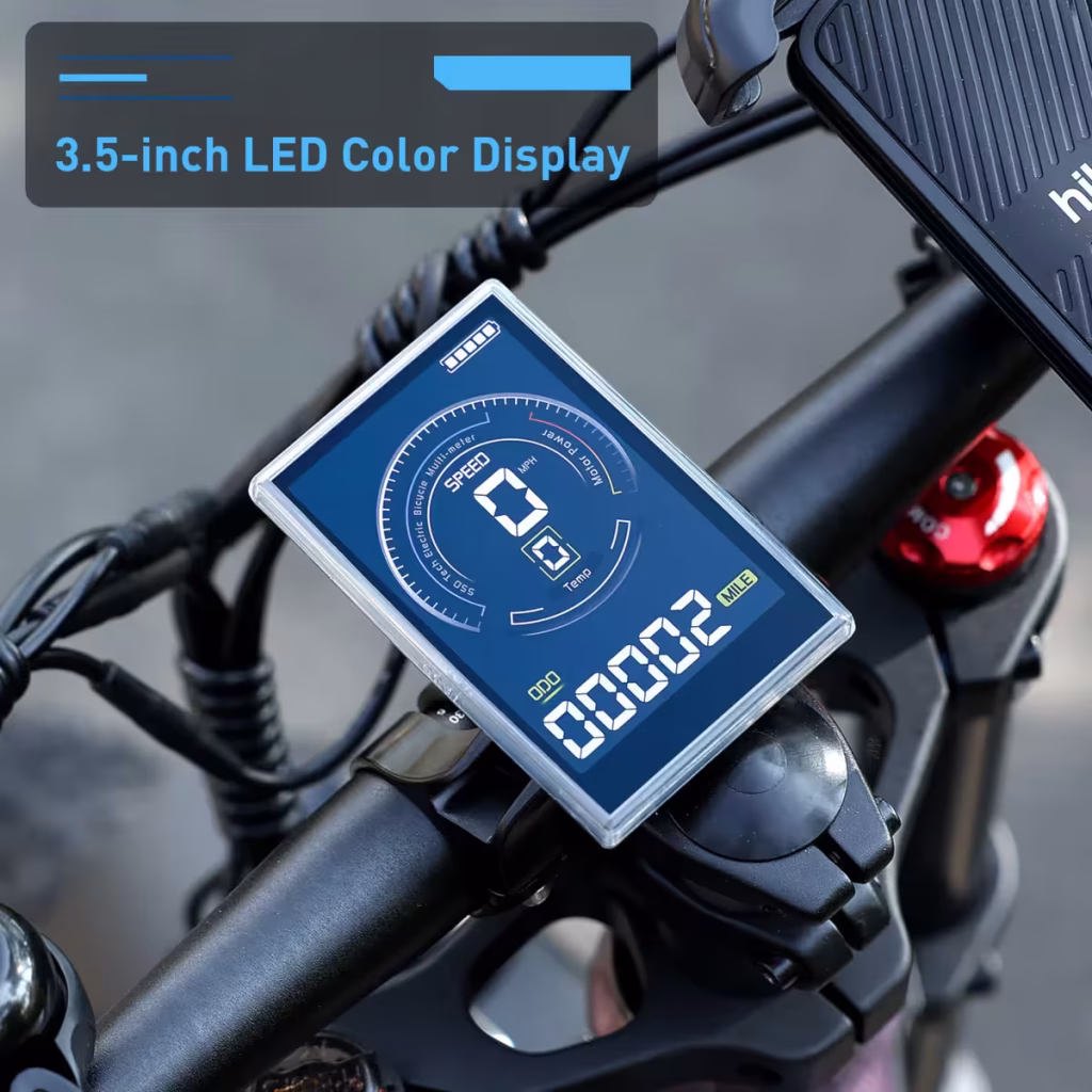 hiboy ex11 full suspension ebike display