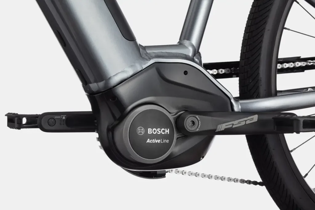 Bosch Active Line mid-drive motor on the Cannondale Adventure Neo 4