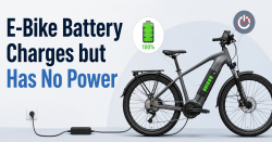 ebike battery charges but has no power
