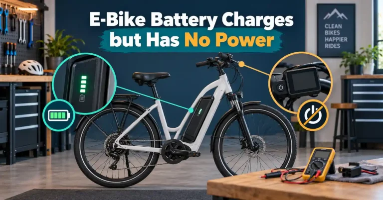 ebike battery charges but has no power