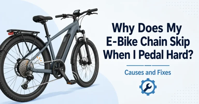 why does my ebike chain skip when i pedal hard
