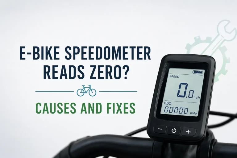 ebike speedometer reads zero