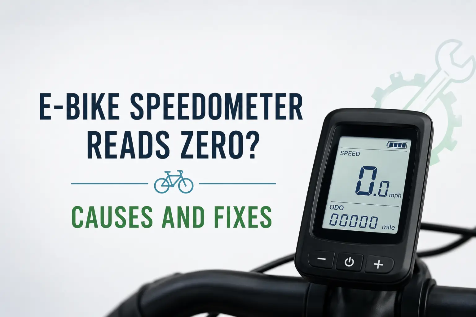 ebike speedometer reads zero