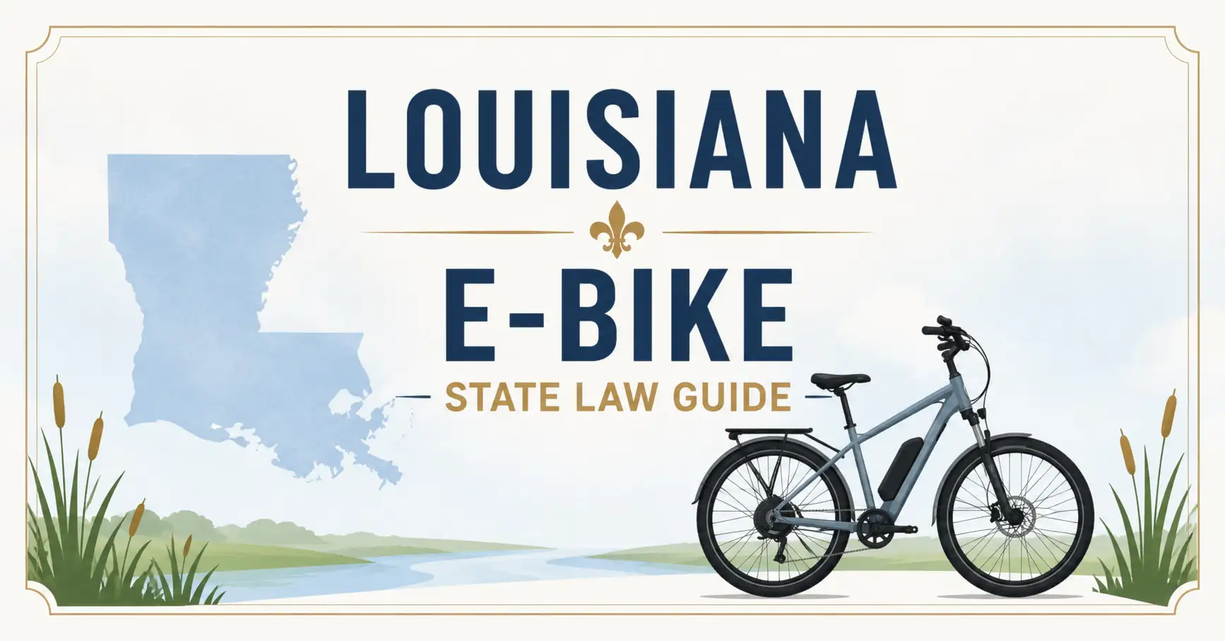 Louisiana E-Bike Laws: Classes, Helmets, Sidewalks, Trails, and Local Rules