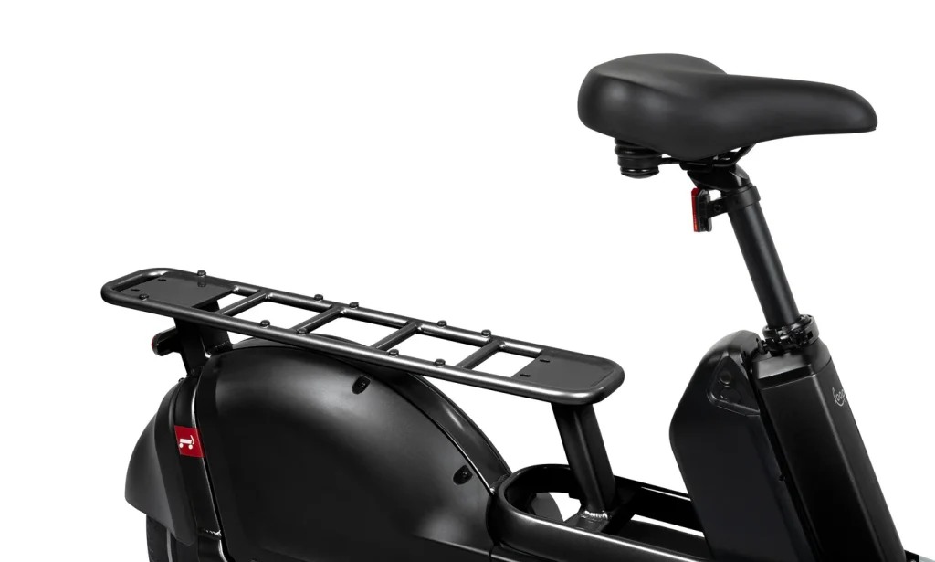 Flyer Loop rear cargo rack and seat area