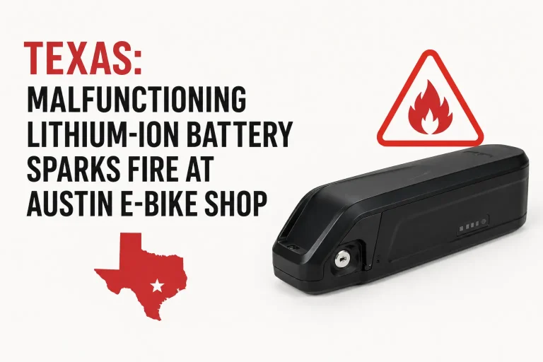 austin texas malfunctioning ion battery causes fire