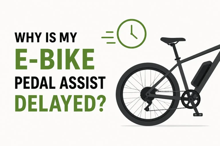 why is my ebike pedal assist delayed