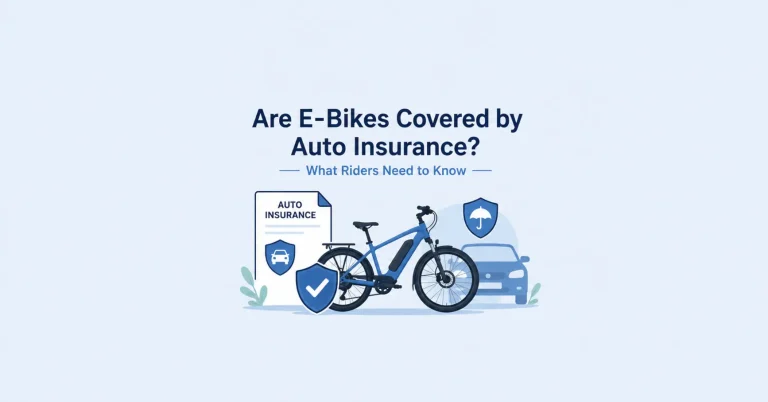 are ebikes covered by auto insurance