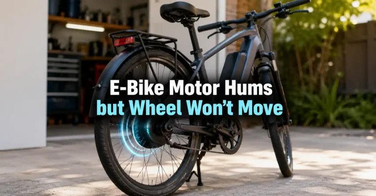 ebike motor hums but won't move