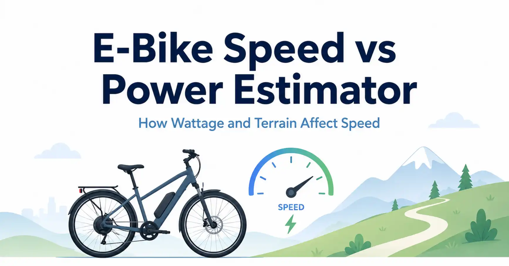 ebike speed vs power estimator
