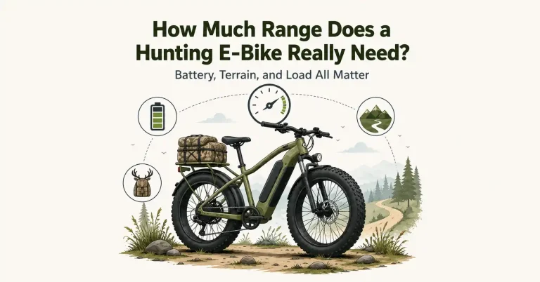 how much range does a hunting ebike need