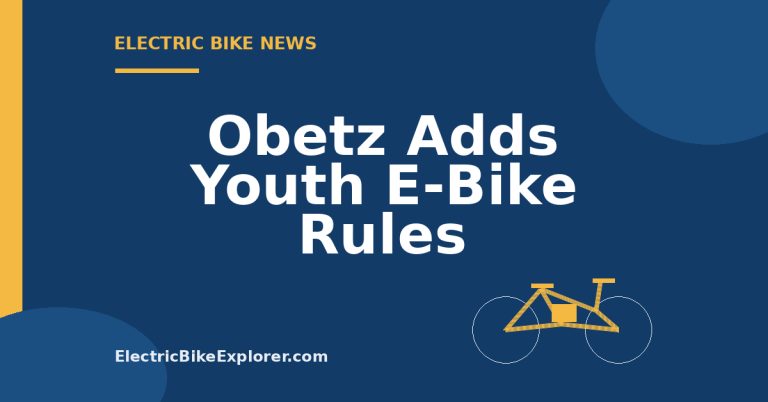 Obetz, Ohio rules covering helmets and passengers for young e-bike riders